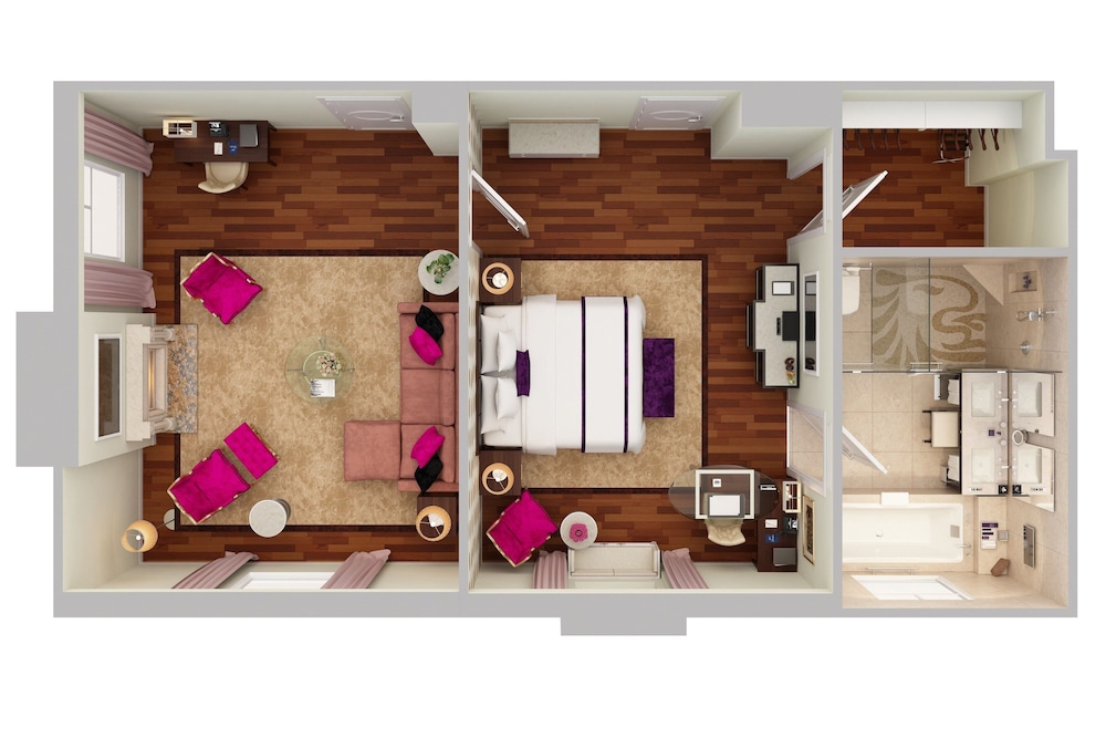Suite, 1 King Bed, Fireplace