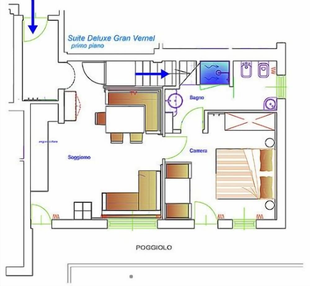 Deluxe Suite, Kitchen (access to Spa and Panoramic Pool)