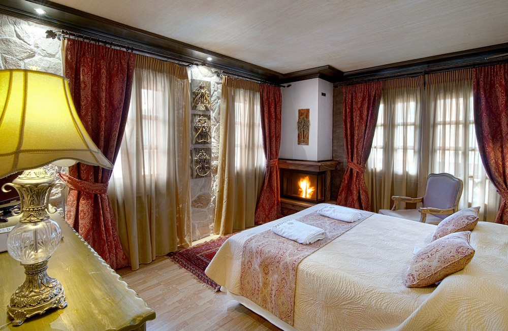 Deluxe Doppelzimmer, Kamin, Bergblick