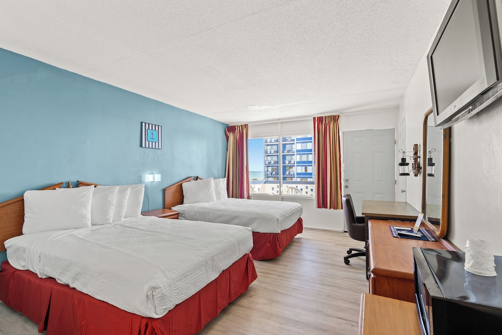 Double Room, 2 Double Beds, Non Smoking, Pool View