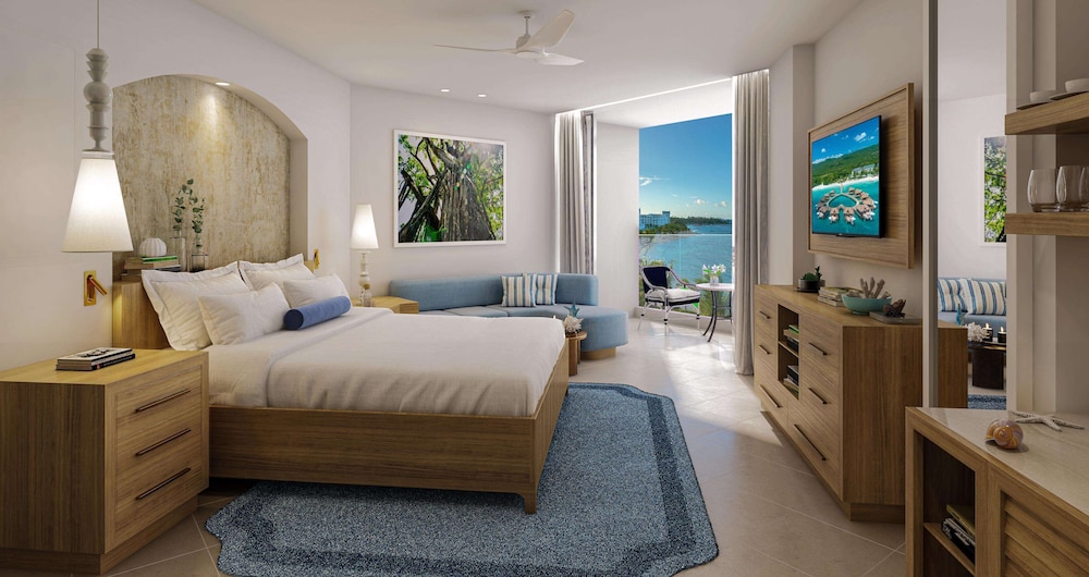 Chambre, 1 très grand lit, balcon (Mammee Bay, Club Level)