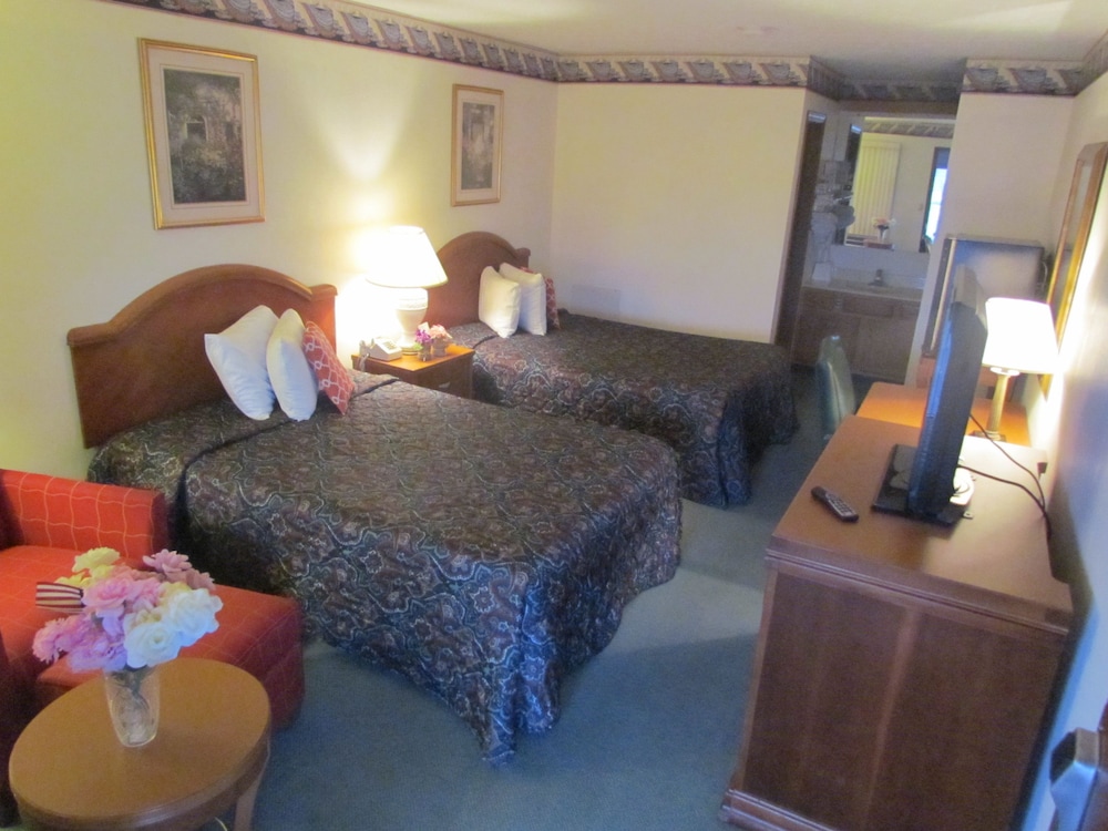 Deluxe Double Room, 2 Double Beds, Refrigerator & Microwave, City View