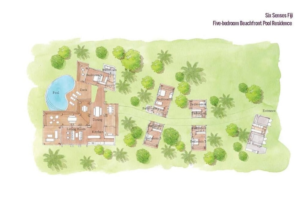 Five Bedroom Beachfront Pool Residence