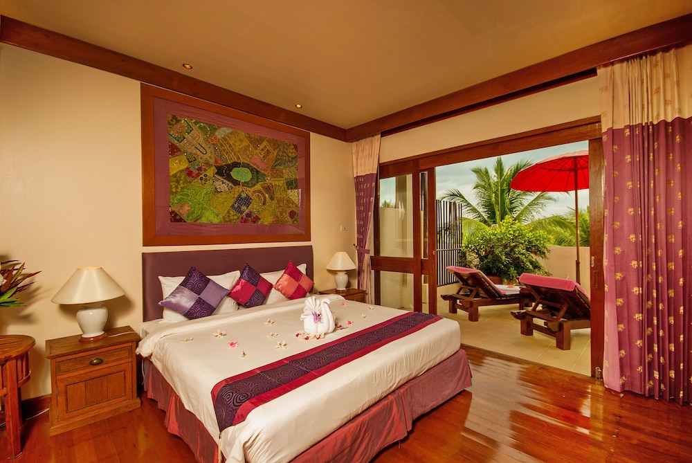 Family Quadruple Room, Multiple Beds, Balcony, Garden View