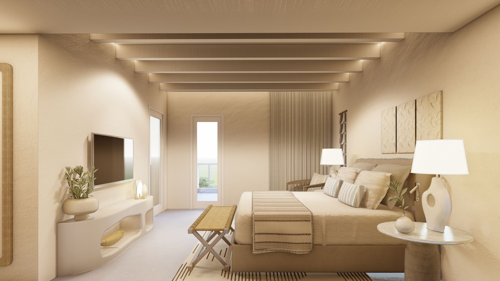 Deluxe Room, Pool View With Balcony, 1 King