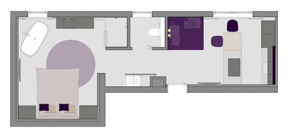 Luxury Apartment, 1 King Bed, Kitchen photo 1