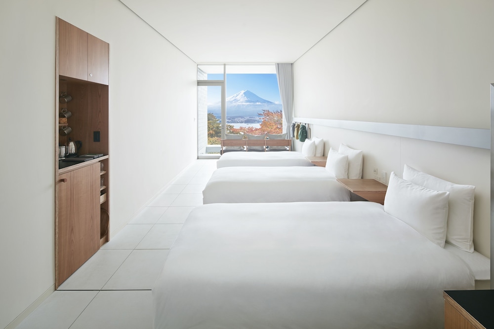 Family room with mountain view