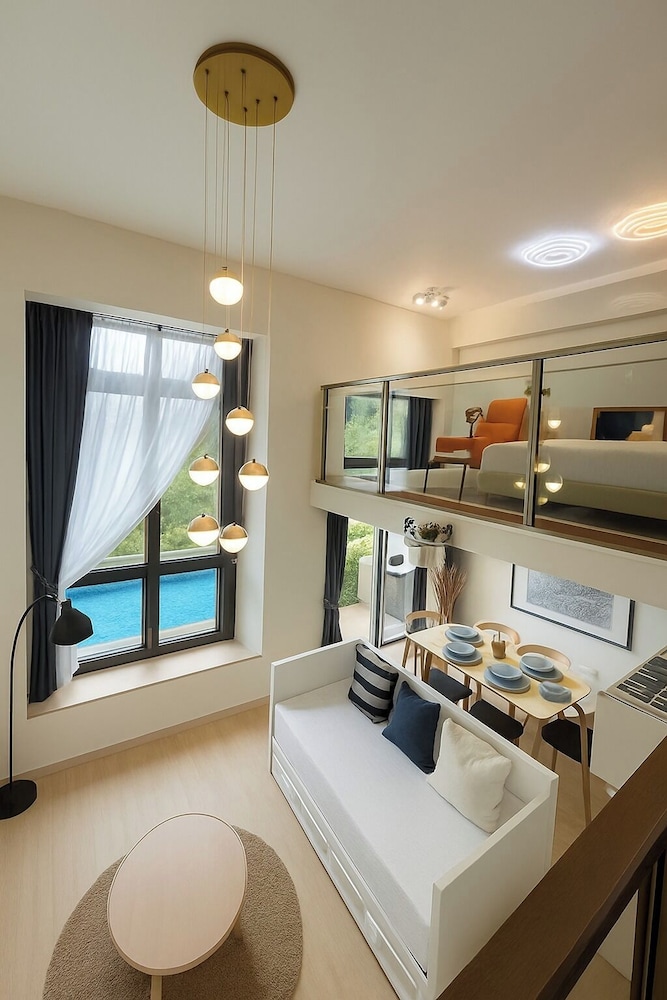 Greece at GRID Pool view luxury loft