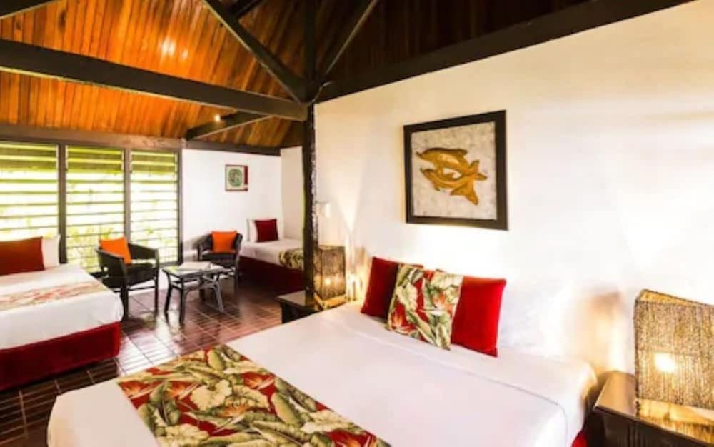 Beachfront Bure (1 Double and 2 Single Bed) photo 1