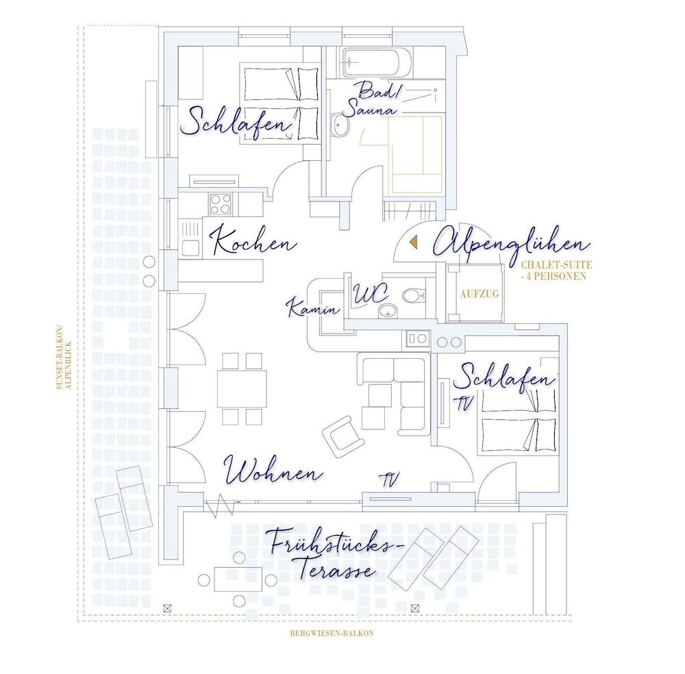 Luxury Condo, 2 Bedrooms, Sauna, Garden View