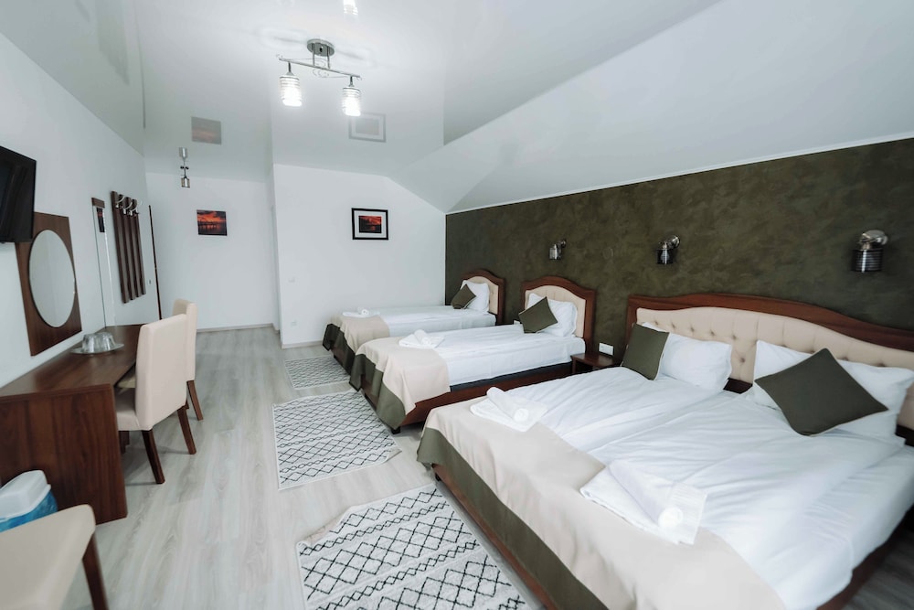 Room, Multiple Beds, Balcony, Mountain View photo 1