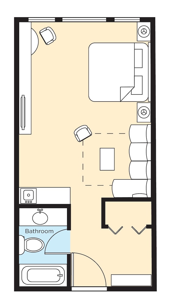 Studio Suite, 1 King Bed with Sofa bed, Kitchenette photo 3
