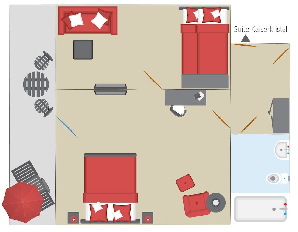 Family Suite, 1 Bedroom, Balcony, Mountain View photo 1