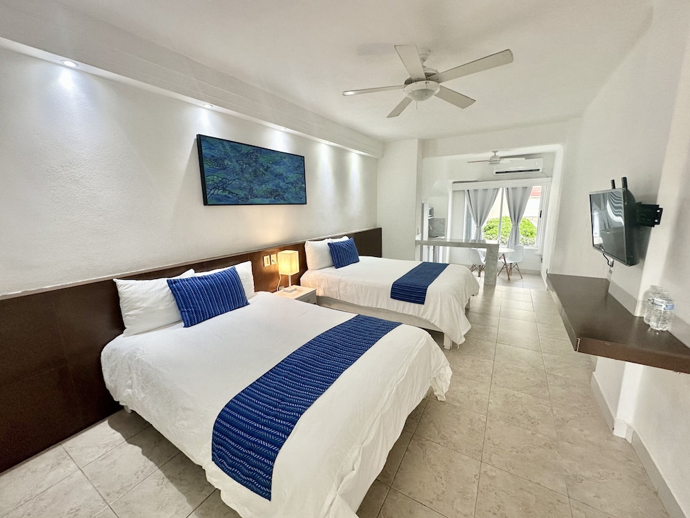 Standard Studio, 2 Double Beds, Pool View, Ground Floor