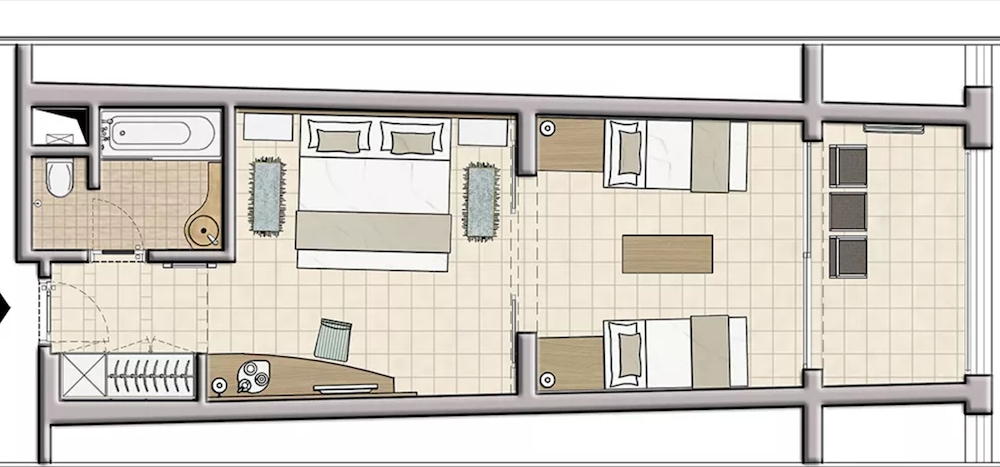 Superior Quadruple Room, Private Bathroom, Sea View - Photo 3