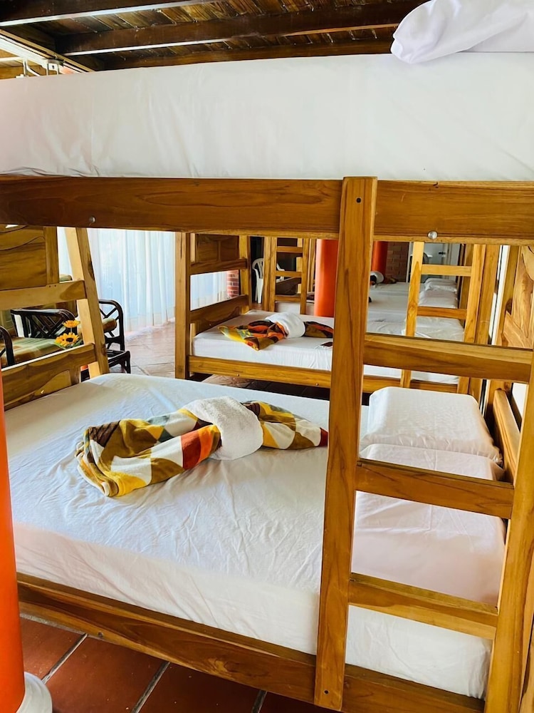 Family Shared Dormitory, Multiple Beds, Patio, Garden View