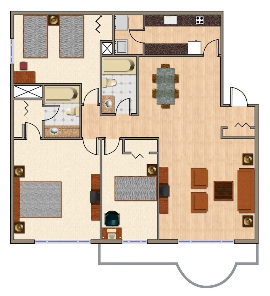 Family Apartment, 3 Bedrooms photo 3