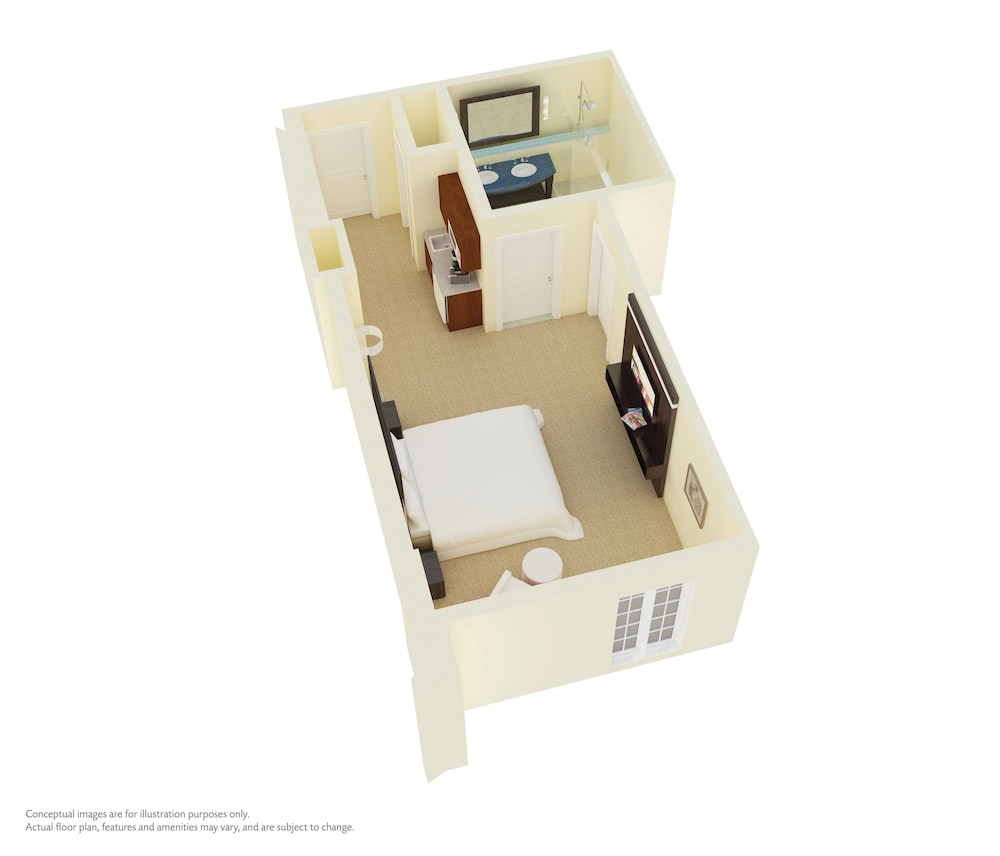 Studio, 1 King Bed, Accessible (Hearing)