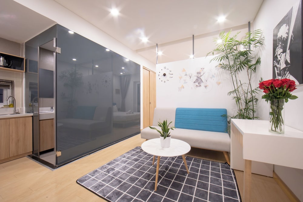 舒适工作室, 1间卧室, 小厨房, 城市景观