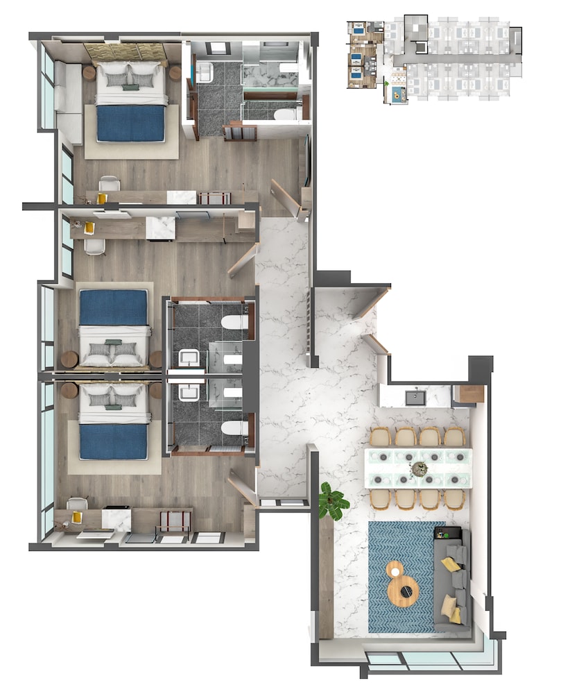 3-Bedroom Exclusive Suite photo 2