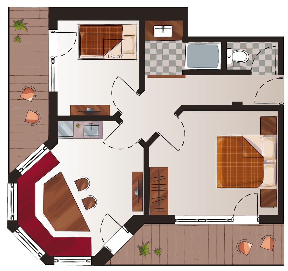 Comfort Suite, 2 Bedrooms, Non Smoking, Mountain View photo 3