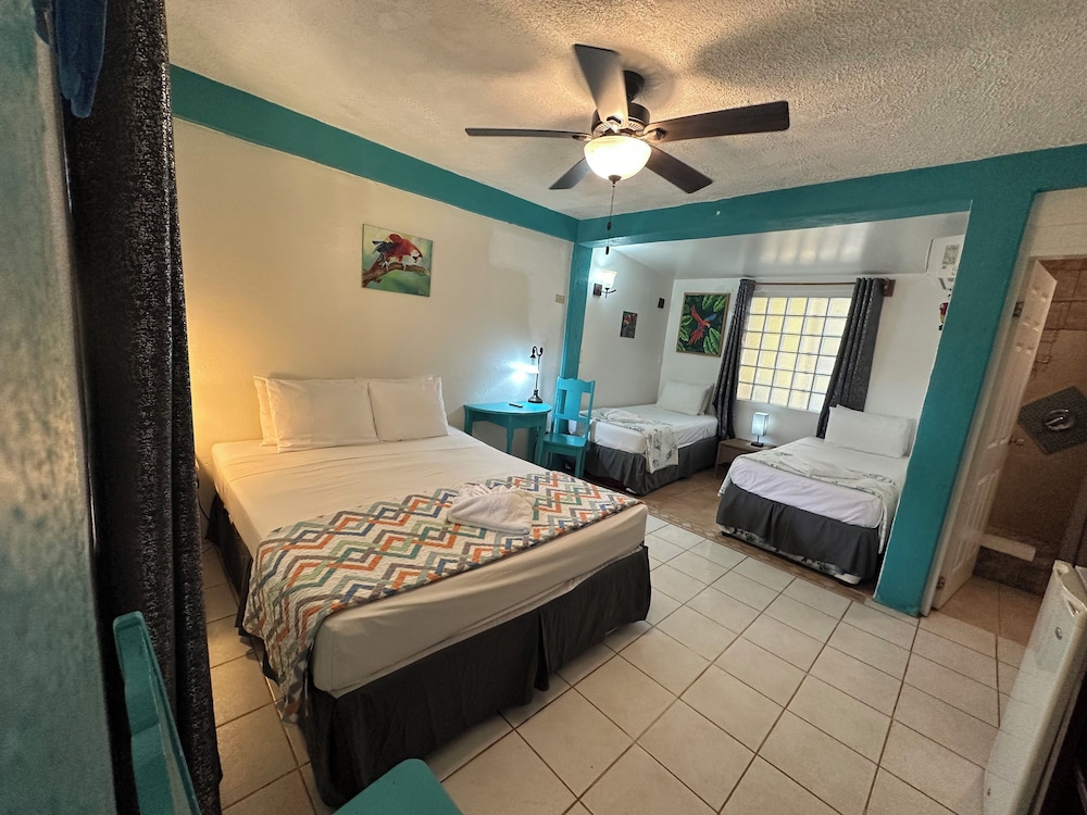 Standard Double or Twin Room, Multiple Beds, Refrigerator, Courtyard View