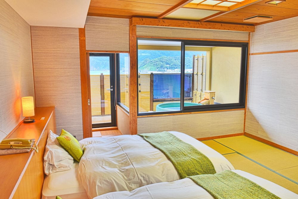 Ocean View Japanese Style Twin Room with Open-air Bath photo 1