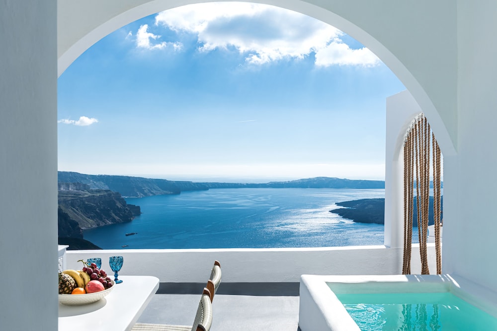 Honeymoon Suite, Sea View (Outdoor Jetted Tub, Caldera View)
