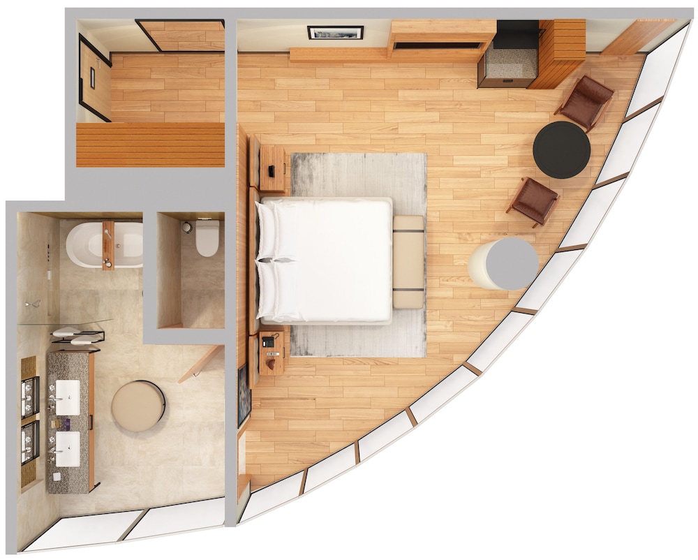 Studio, 1 King Bed, Park View