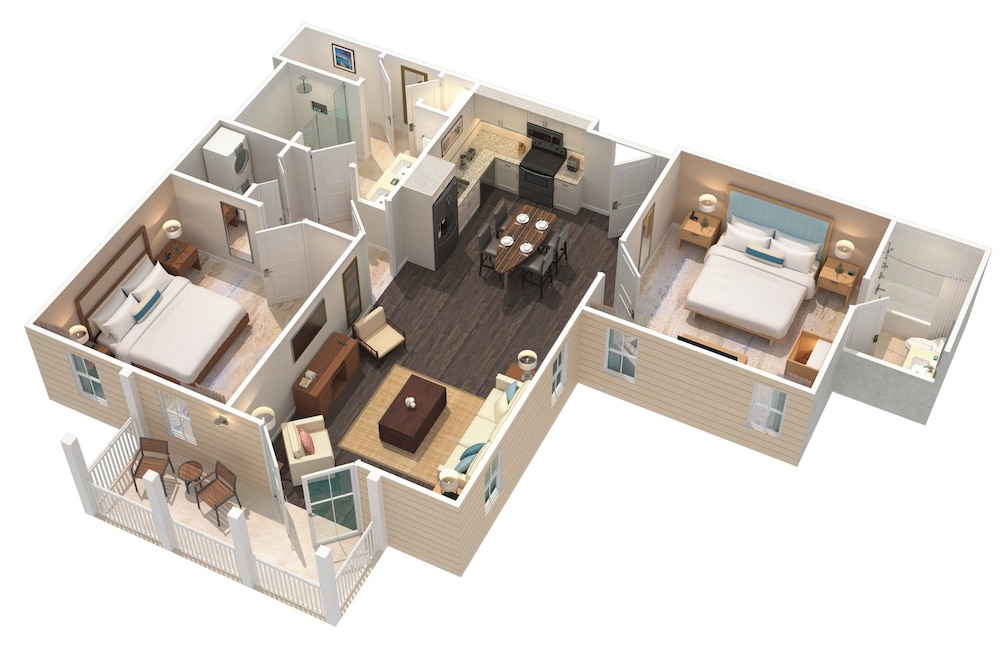 Villa, 2 Bedrooms, Balcony (Hearing Accessible)