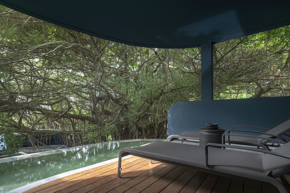 Banyan Pool Villa - with Private Plunge Pool on Balcony, Indoor Bathtub, Big Banyan Tree view, 2nd F thumbnail 5
