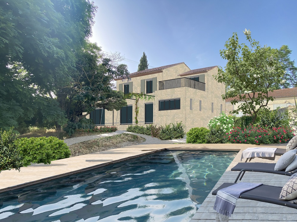Villa Aya 3 chambres, piscine chauffée et jardin