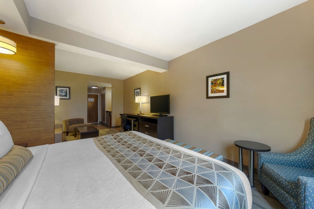 Suite, 1 King Bed, Non Smoking, Refrigerator & Microwave (with Sofabed) photo 3