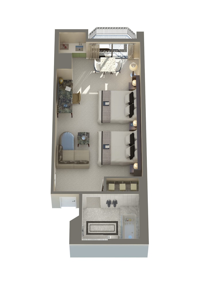 Vista Double Suite, Accessible