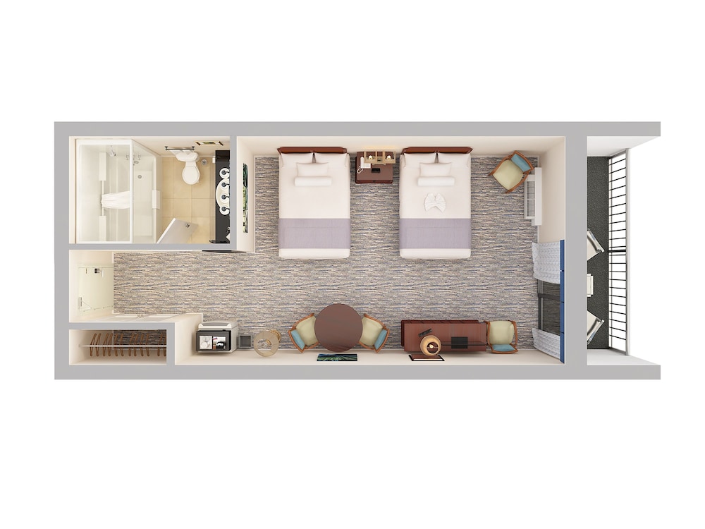 Lowrise Oceanfront Room, 2 Queen Beds, Stair Access Only - Photo 3