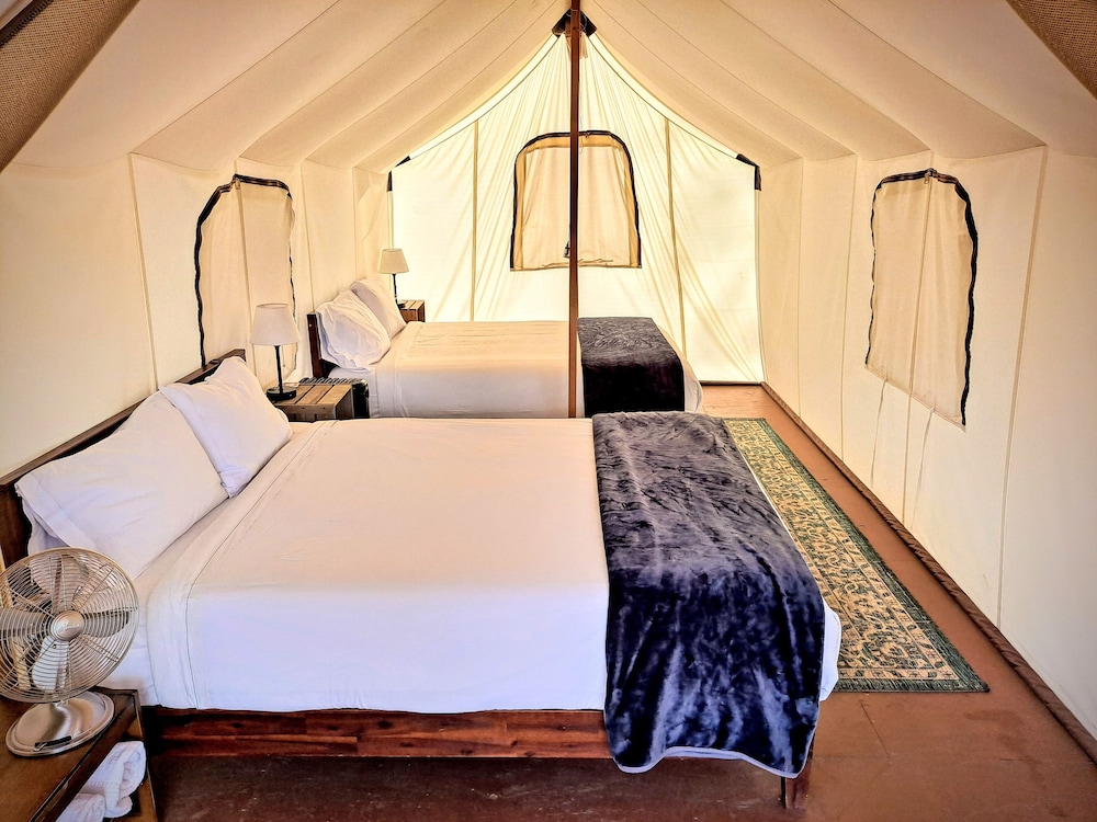 Premium Tent, 2 Queen Beds, Patio, Garden View photo 1