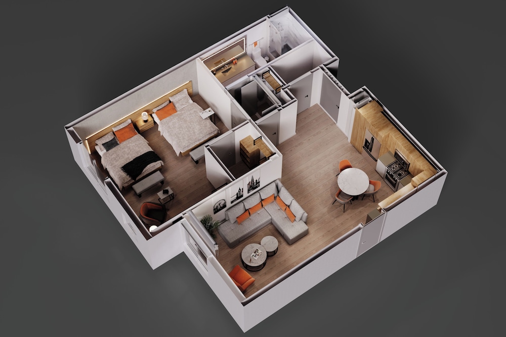 One Bedroom Residence - Double Queen