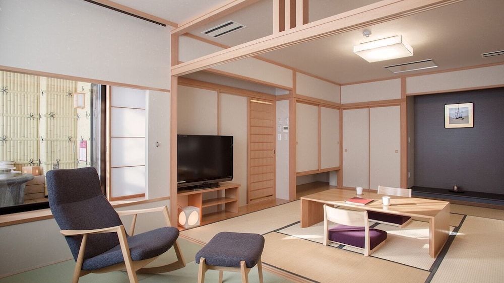 Japanese Style Room, w/ Private Open-air Bath (10 tatami mats + 6 tatami mats) Special Room Fugetsu photo 1