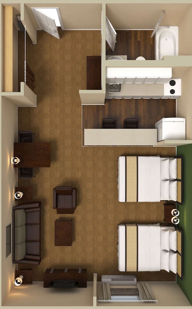 Deluxe Studio, Multiple Beds, Non Smoking - Photo 3