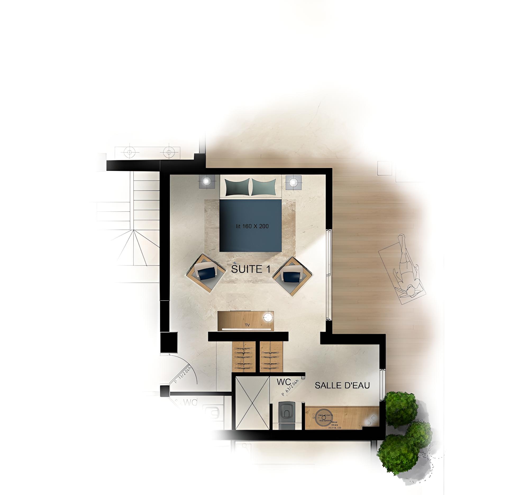 Double Room, Terrace (Rocca Pina)