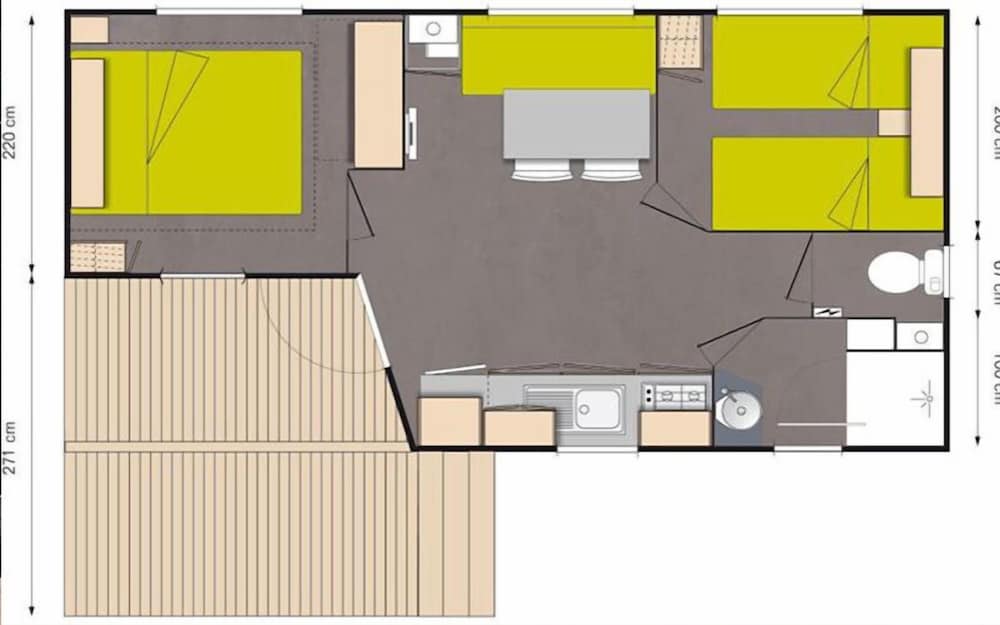 Design Mobile Home, 2 Bedrooms, River View photo 2