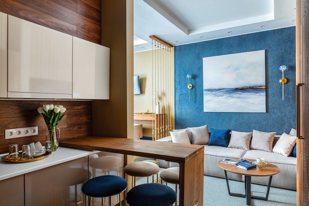 Luxury Room, Kitchen, Sea View