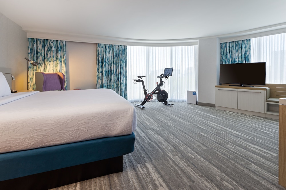 Room, 1 King Bed (Peloton Bike) at Hilton Garden Inn Boston Brookline, Ma in Brookline