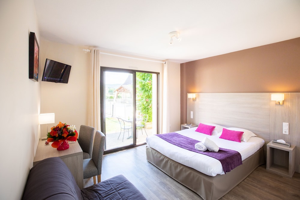 Chambre double avec terrasse vue piscine - Photo 1