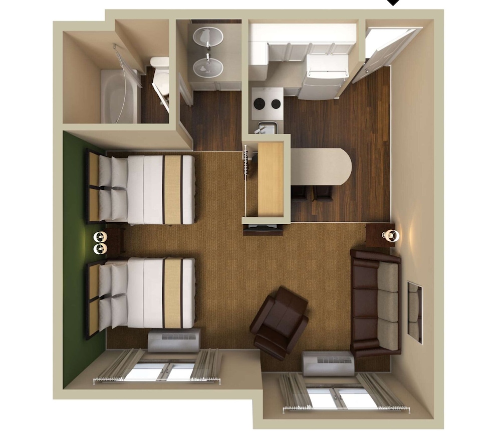 Deluxe Studio, Multiple Beds, Non Smoking photo 2