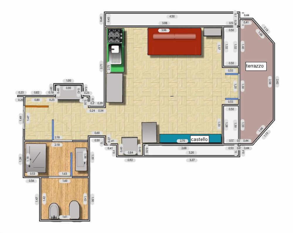 Studio, Balcony