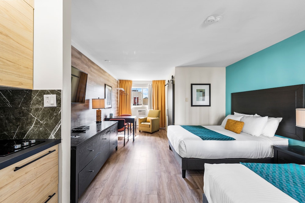 Standard Double Room, 2 Double Beds, Kitchenette
