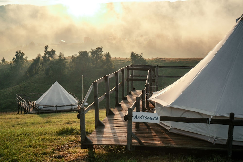 Deluxe Tent, Multiple Beds, Sauna, Mountain View photo 2