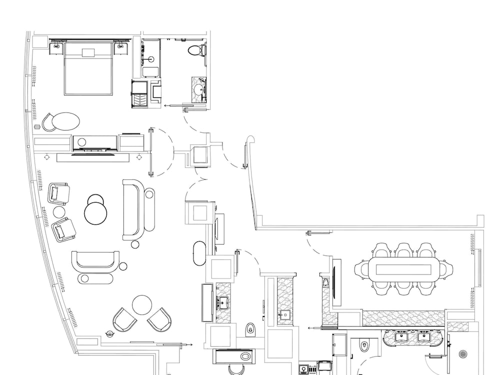 Penthouse Suite, 1 King Bedroom, Manhattan Skyline View