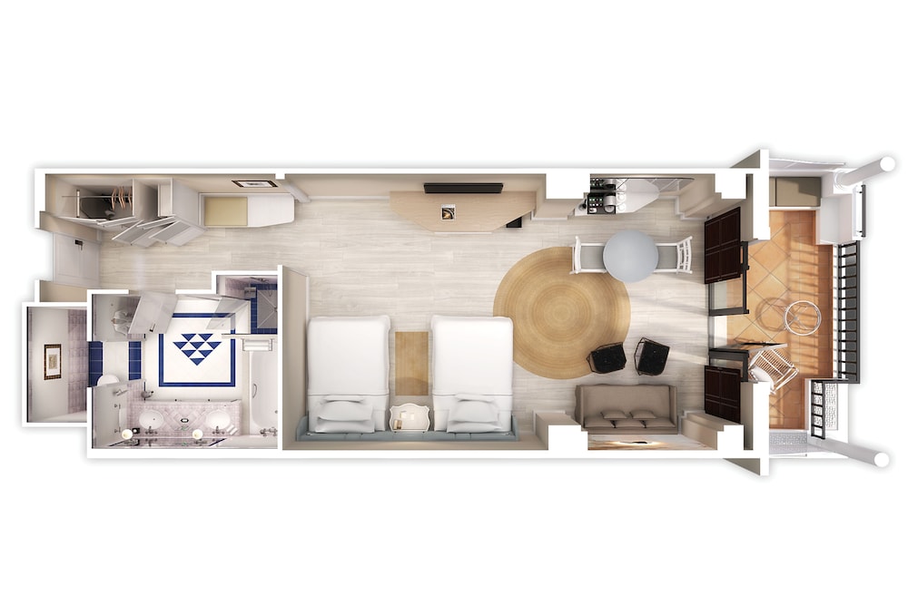 Deluxe Room, 2 Queen Beds, Terrace